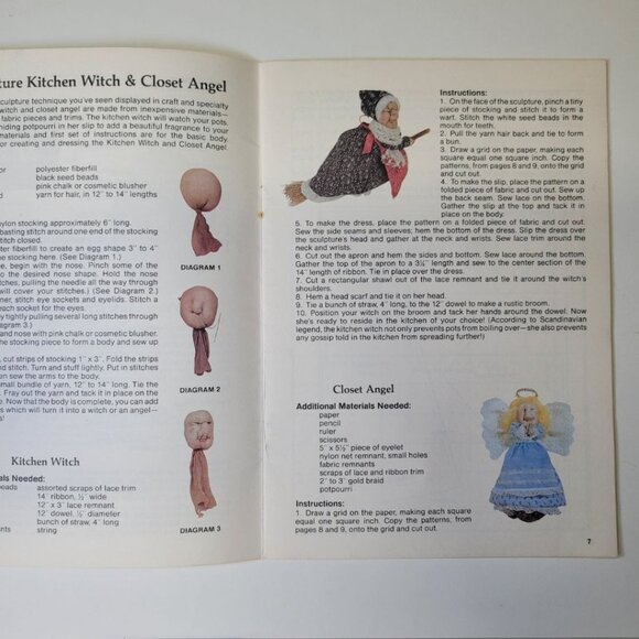 1982 Current Craft Book Handmade Gifts Ideas Dolls Witch Mushroom Sew Crochet - Picture 4 of 8